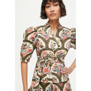 Rhode "Christine" Patterned Wrap Top NWT